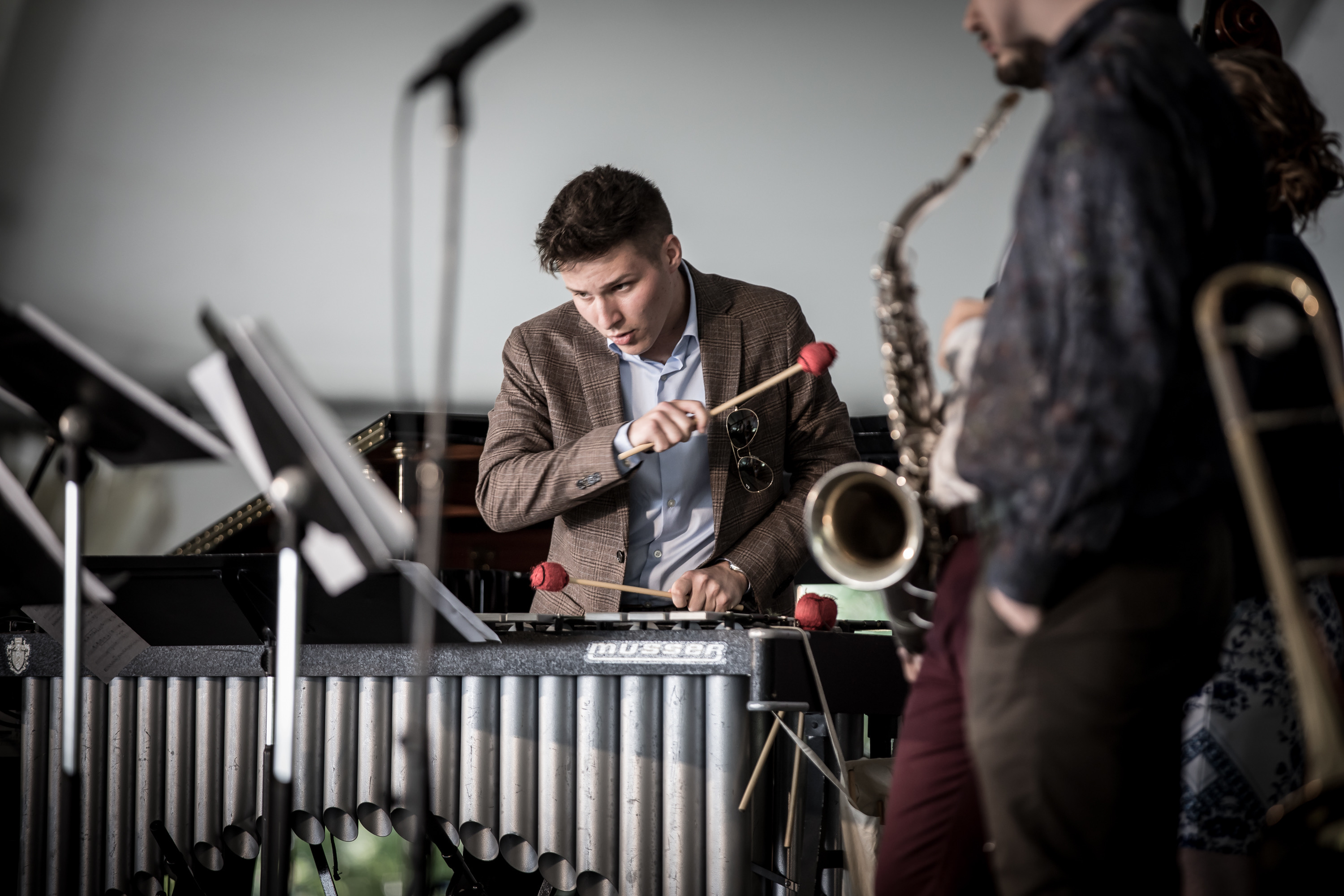 Ben Karon performing on vibraphone